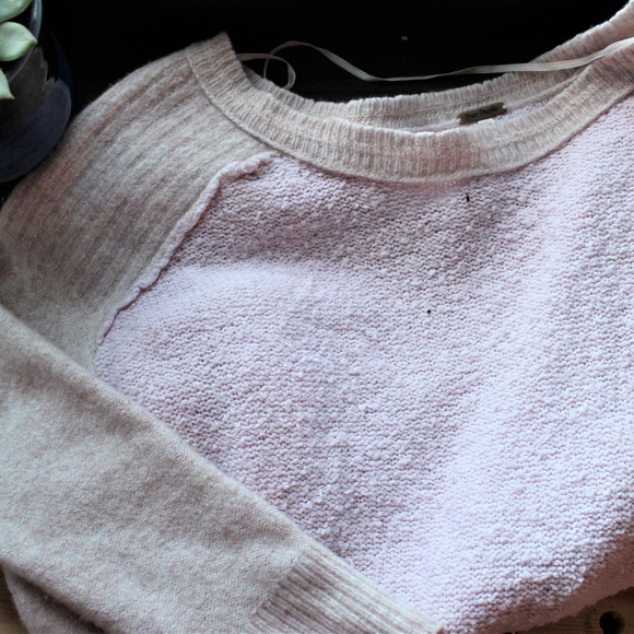 Free People Sweaters - Free People Wool&Cashmere Blush Top Sweater Blend